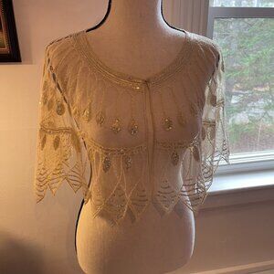 Sequin Sparkle Shawl - New w Tags - One Size